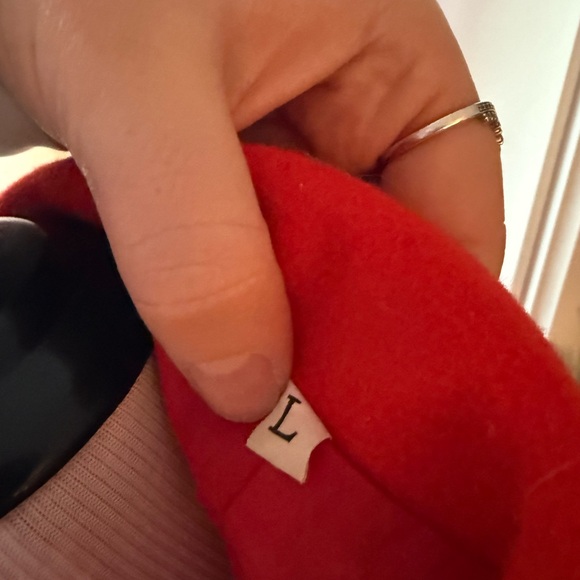 Red Pea Coat 💌 - Picture 2 of 2